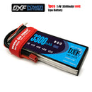 (CN)DXF 2S Lipo Battery 7.4V 100C 3300mAh Soft Case Battery with EC5 XT90 Connector for Car Truck Tank RC Buggy Truggy Racing Hobby