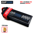 (CN)DXF 2S 8000mAh 7.4V 110C Batteria Lipo ad Alta Capacità Hardcase con XT90 Spina per 1:8 Scala RC Auto, Multi-Rotore RC Aeroplano, RC Elicottero, RC Barca