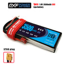 (CN)DXF 2S Lipo Battery 7.4V 50C 3500mAh Soft Case Battery with EC5 XT90 Connector for Car Truck Tank RC Buggy Truggy Racing Hobby