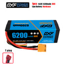 (CN)DXF High Voltage 4S 6200 mAh 14.8V 80C Batteria Lipo ad Alta Capacità Hardcase con XT90 Spina per 1:8 Scala RC Auto, Multi-Rotore RC Aeroplano, RC Elicottero, RC Barca