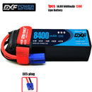 (CN)DXF 4S Lipo Battery 14.8V 120C 8400mAh Soft Case Battery with EC5 XT90 Connector for Car Truck Tank RC Buggy Truggy Racing Hobby
