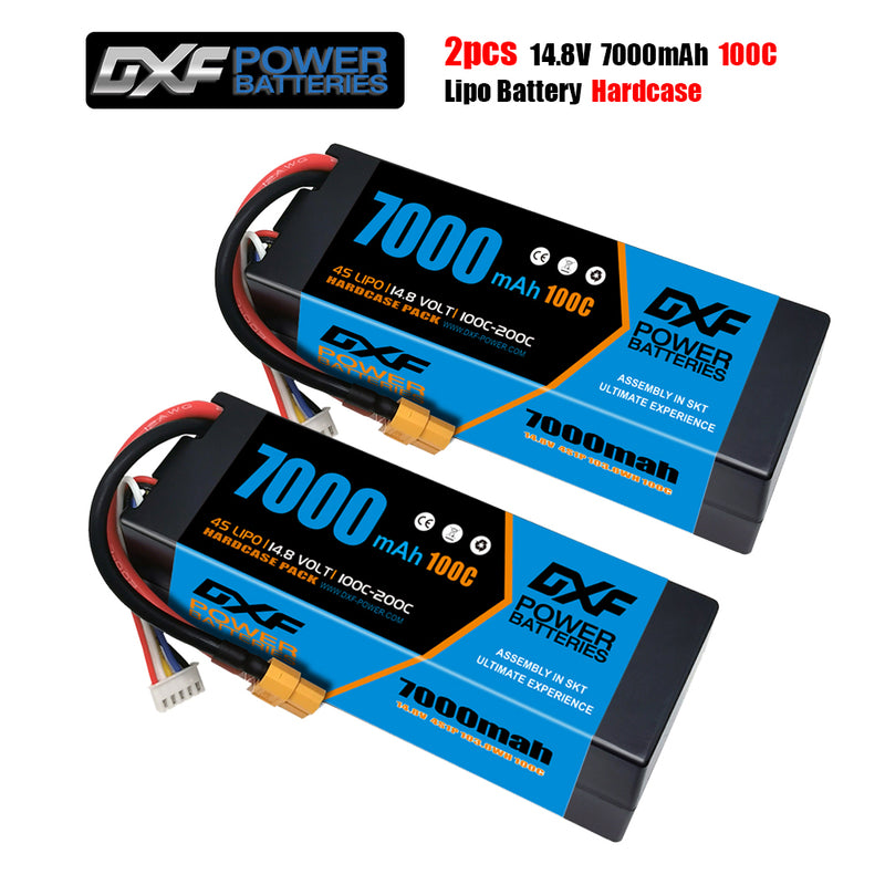 DXF 4S 8000 mAh 15,2 V 130 C harde koffer voor Lipo-batterijen, hoge capaciteit, met XT90-stekker, voor RC-auto op schaal 1:8, RC-vliegtuig met meerdere rotoren, RC helikopter, RC boot DXF 4S 8000 mAh 15,2 V 130 C harde koffer voor Lipo-batterijen, hoge capaciteit, met XT90-stekker, voor RC-auto op schaal 1:8, RC-vliegtuig met meerdere rotoren, RC helikopter, RC boot