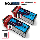 (CN)DXF 6S Lipo Battery 22.2V 50C 6200mAh Soft Case Battery with EC5 XT90 Connector for Car Truck Tank RC Buggy Truggy Racing Hobby