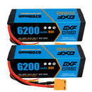 (CN)DXF High Voltage 4S 6200 mAh 14.8V 80C Batteria Lipo ad Alta Capacità Hardcase con XT90 Spina per 1:8 Scala RC Auto, Multi-Rotore RC Aeroplano, RC Elicottero, RC Barca