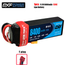 (CN)DXF 3S Lipo Battery 11.1V 120C 8400mAh Soft Case Battery with EC5 XT90 Connector for Car Truck Tank RC Buggy Truggy Racing Hobby