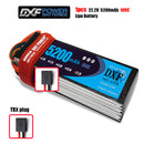 (CN)DXF 6S Lipo Battery 22.2V 100C Graphene 5200mAh Soft Case Battery with EC5 XT90 Connector for Car Truck Tank RC Buggy Truggy Racing Hobby