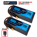 (CN)DXF 4S 7000 mAh 14.8 V 60C Batteria Lipo ad Alta Capacità Hardcase con XT90 Spina per 1:8 Scala RC Auto, Multi-Rotore RC Aeroplano, RC Elicottero, RC Barca