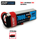 (CN)DXF 2S Lipo Battery 7.4V 100C7000mAh Soft Case Battery with EC5 XT90 Connector for Car Truck Tank RC Buggy Truggy Racing Hobby