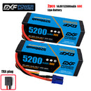 (CN)DXF 4S 5200 mAh 14.8V 60C Batteria Lipo ad Alta Capacità Hardcase con XT90 Spina per 1:8 Scala RC Auto, Multi-Rotore RC Aeroplano, RC Elicottero, RC Barca