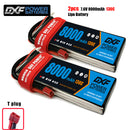 (CN)DXF 2S Lipo Battery 7.6V 130C 8000mAh Soft Case Battery with EC5 XT90 Connector for Car Truck Tank RC Buggy Truggy Racing Hobby
