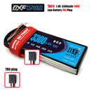 (CN)DXF 2S Lipo Battery 7.4V 100C 3300mAh Soft Case Battery with EC5 XT90 Connector for Car Truck Tank RC Buggy Truggy Racing Hobby