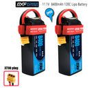 (CN)DXF 3S Lipo Battery 11.1V 120C 8400mAh Soft Case Battery with EC5 XT90 Connector for Car Truck Tank RC Buggy Truggy Racing Hobby