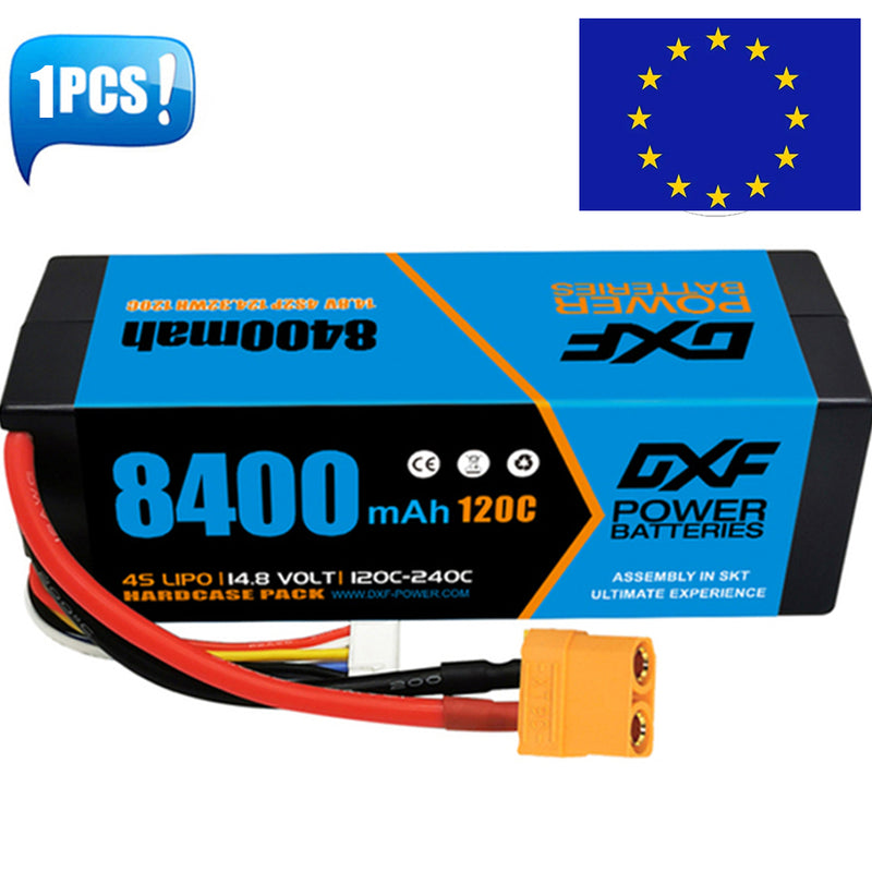 (FR)DXF Lipo Battery 4S 14.8V 8400mAh 120C/240C HardCase Lipo Battery for RC HPI HSP 1/8 1/10 Buggy RC Car Truck