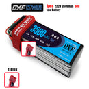 (CN)DXF 6S Lipo Battery 22.2V 50C 3500mAh Soft Case Battery with EC5 XT90 Connector for Car Truck Tank RC Buggy Truggy Racing Hobby