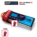 (CN)DXF 3S Lipo Battery 11.1V 50C 3800mAh Soft Case Battery with EC5 XT90 Connector for Car Truck Tank RC Buggy Truggy Racing Hobby