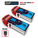 (CN)DXF 4S Lipo Battery 14.8V 60C 3800mAh Soft Case Battery with EC5 XT90 Connector for Car Truck Tank RC Buggy Truggy Racing Hobby