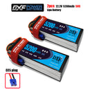 (CN)DXF 6S Lipo Battery 22.2V 50C 5200mAh Soft Case Battery with EC5 XT90 Connector for Car Truck Tank RC Buggy Truggy Racing Hobby