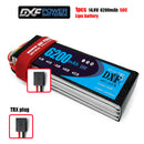 (CN)DXF 4S Lipo Battery 14.8V 50C 6200mAh Soft Case Battery with EC5 XT90 Connector for Car Truck Tank RC Buggy Truggy Racing Hobby