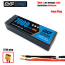 (CN)DXF 4mm 2S 7000mAh 7.4V 100C Batteria Lipo ad Alta Capacità Hardcase con XT90 Spina per 1:8 Scala RC Auto, Multi-Rotore RC Aeroplano, RC Elicottero, RC Barca