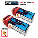 (CN)DXF 4S Lipo Battery 14.8V 50C 3500mAh Soft Case Battery with EC5 XT90 Connector for Car Truck Tank RC Buggy Truggy Racing Hobby