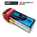 (CN)DXF 4S Lipo Battery 14.8V 100C 3500mAh Soft Case Battery with EC5 XT90 Connector for Car Truck Tank RC Buggy Truggy Racing Hobby