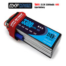 (CN)DXF 6S Lipo Battery 22.2V 60C 3300mAh Soft Case Battery with EC5 XT90 Connector for Car Truck Tank RC Buggy Truggy Racing Hobby