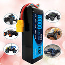 (CN)DXF 4S Lipo Battery 14.8V 10000mAh 100C 200C Deans/T XT90 EC5 for RC 1/8 1/10 Car Truck Tank Models XXMAX 8S Arrama