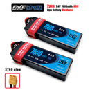 (CN)DXF 2S 7000mAh 7.4V 60C Batteria Lipo ad Alta Capacità Hardcase con XT90 Spina per 1:8 Scala RC Auto, Multi-Rotore RC Aeroplano, RC Elicottero, RC Barca