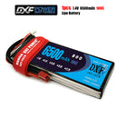 (CN)DXF 2S Lipo Battery 7.4V 100C 6500mAh Soft Case Battery with EC5 XT90 Connector for Car Truck Tank RC Buggy Truggy Racing Hobby