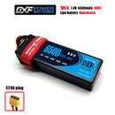 (CN)DXF 2S 6500 mAh 7.4V 100C Batteria Lipo ad Alta Capacità Hardcase con XT90 Spina per 1:8 Scala RC Auto, Multi-Rotore RC Aeroplano, RC Elicottero, RC Barca