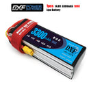 (CN)DXF 4S Lipo Battery 14.8V 100C 3300mAh Soft Case Battery with EC5 XT90 Connector for Car Truck Tank RC Buggy Truggy Racing Hobby