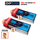 (CN)DXF 3S Lipo Battery 11.1V 30C 3000mAh Soft Case Battery with EC5 XT90 Connector for Car Truck Tank RC Buggy Truggy Racing Hobby