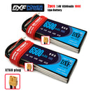 (CN)DXF 2S Lipo Battery 7.4V 100C 6500mAh Soft Case Battery with EC5 XT90 Connector for Car Truck Tank RC Buggy Truggy Racing Hobby