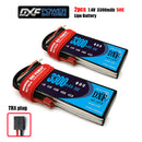 (CN)DXF 2S Lipo Battery 7.4V 50C 3300mAh Soft Case Battery with EC5 XT90 Connector for Car Truck Tank RC Buggy Truggy Racing Hobby
