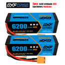 (CN)DXF High Voltage 4S 6200 mAh 14.8V 80C Batteria Lipo ad Alta Capacità Hardcase con XT90 Spina per 1:8 Scala RC Auto, Multi-Rotore RC Aeroplano, RC Elicottero, RC Barca