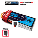 (CN)DXF 3S Lipo Battery 11.1V 50C  6200mAh Soft Case Battery with EC5 XT90 Connector for Car Truck Tank RC Buggy Truggy Racing Hobby