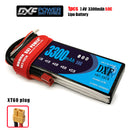 (CN)DXF 2S Lipo Battery 7.4V 50C 3300mAh Soft Case Battery with EC5 XT90 Connector for Car Truck Tank RC Buggy Truggy Racing Hobby