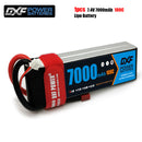 (CN)DXF 2S Lipo Battery 7.4V 100C7000mAh Soft Case Battery with EC5 XT90 Connector for Car Truck Tank RC Buggy Truggy Racing Hobby