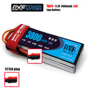 (CN)DXF 3S Lipo Battery 11.1V 50C 3800mAh Soft Case Battery with EC5 XT90 Connector for Car Truck Tank RC Buggy Truggy Racing Hobby