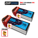 (CN)DXF 6S Lipo Battery 22.2V 100C 6500mAh Soft Case Battery with EC5 XT90 Connector for Car Truck Tank RC Buggy Truggy Racing Hobby