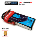 (CN)DXF 2S Lipo Battery 7.4V 60C 3500mAh Soft Case Battery with EC5 XT90 Connector for Car Truck Tank RC Buggy Truggy Racing Hobby
