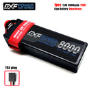 (CN)DXF 2S 8000mAh 7.4V 110C Batteria Lipo ad Alta Capacità Hardcase con XT90 Spina per 1:8 Scala RC Auto, Multi-Rotore RC Aeroplano, RC Elicottero, RC Barca