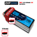 (CN)DXF 6S Lipo Battery 22.2V 60C 4200mAh Soft Case Battery with EC5 XT90 Connector for Car Truck Tank RC Buggy Truggy Racing Hobby
