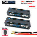 (CN)DXF 4mm 2S 8000mAh 7.4V 110C Batteria Lipo ad Alta Capacità Hardcase con XT90 Spina per 1:8 Scala RC Auto, Multi-Rotore RC Aeroplano, RC Elicottero, RC Barca
