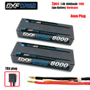 (CN)DXF 5mm 2S 8000mAh 7.4V 110C Batteria Lipo ad Alta Capacità Hardcase con XT90 Spina per 1:8 Scala RC Auto, Multi-Rotore RC Aeroplano, RC Elicottero, RC Barca