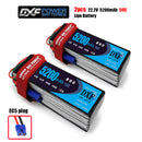 (CN)DXF 6S Lipo Battery 22.2V 50C 5200mAh Soft Case Battery with EC5 XT90 Connector for Car Truck Tank RC Buggy Truggy Racing Hobby