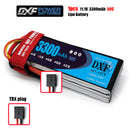 (CN)DXF 3S Lipo Battery 11.1V 50C 3300mAh Soft Case Battery with EC5 XT90 Connector for Car Truck Tank RC Buggy Truggy Racing Hobby