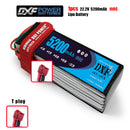 (CN)DXF 6S Lipo Battery 22.2V 100C 5200mAh Soft Case Battery with EC5 XT90 Connector for Car Truck Tank RC Buggy Truggy Racing Hobby