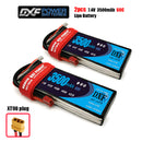 (CN)DXF 2S Lipo Battery 7.4V 60C 3500mAh Soft Case Battery with EC5 XT90 Connector for Car Truck Tank RC Buggy Truggy Racing Hobby