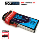 (CN)DXF 2S Lipo Battery 7.4V 100C 5200mAh Soft Case Battery with EC5 XT90 Connector for Car Truck Tank RC Buggy Truggy Racing Hobby